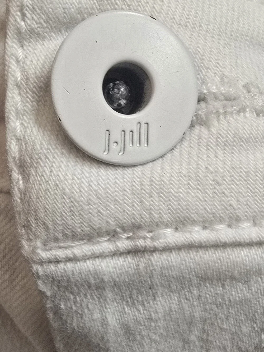 J. Jill Denim White Bermuda Shorts Size 16
